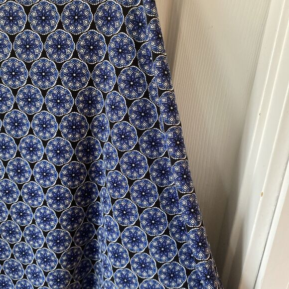 Women’s Large 12/14 George Skirt Blue Geometric Pattern - Picture 13 of 14